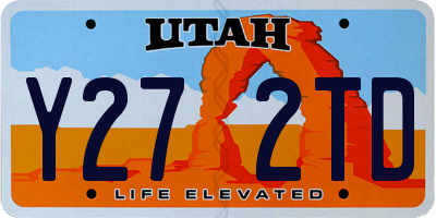 UT license plate Y272TD