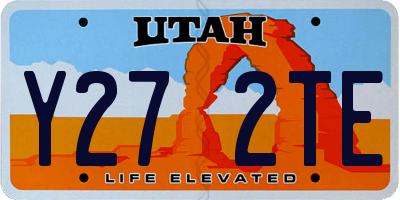 UT license plate Y272TE