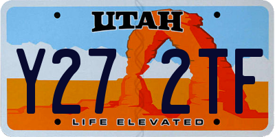 UT license plate Y272TF