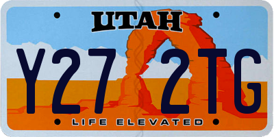 UT license plate Y272TG
