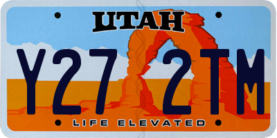 UT license plate Y272TM