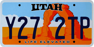 UT license plate Y272TP