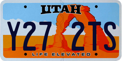 UT license plate Y272TS