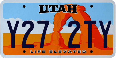 UT license plate Y272TY