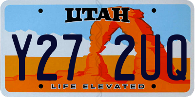 UT license plate Y272UQ