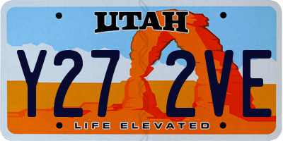 UT license plate Y272VE