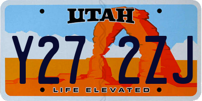 UT license plate Y272ZJ