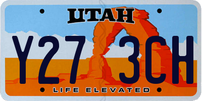 UT license plate Y273CH