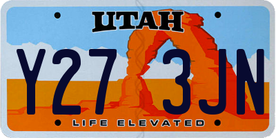 UT license plate Y273JN