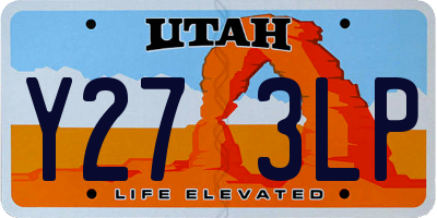 UT license plate Y273LP