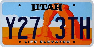 UT license plate Y273TH