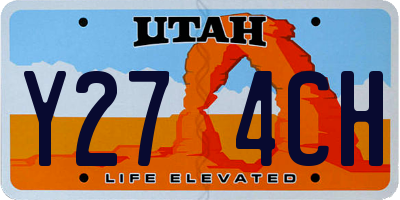 UT license plate Y274CH