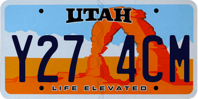 UT license plate Y274CM