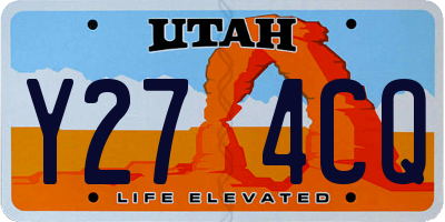 UT license plate Y274CQ