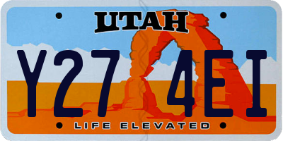 UT license plate Y274EI