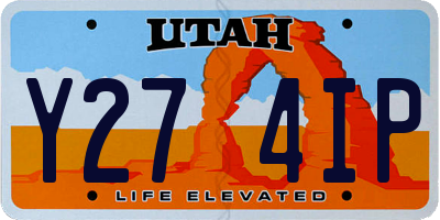 UT license plate Y274IP