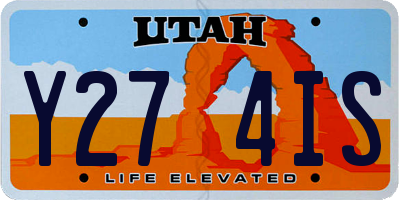 UT license plate Y274IS