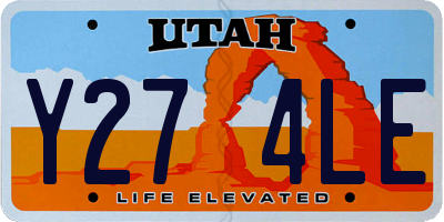 UT license plate Y274LE