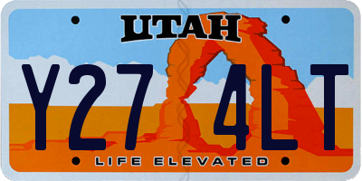 UT license plate Y274LT