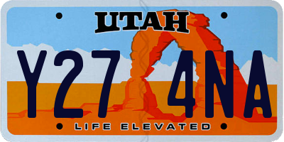 UT license plate Y274NA
