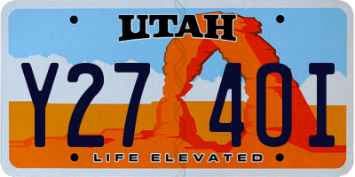 UT license plate Y274OI