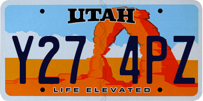 UT license plate Y274PZ