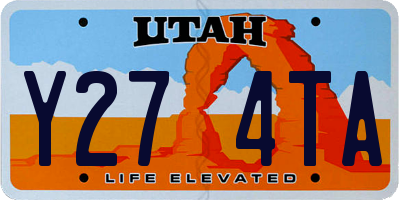 UT license plate Y274TA
