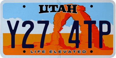 UT license plate Y274TP