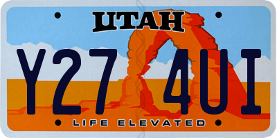 UT license plate Y274UI
