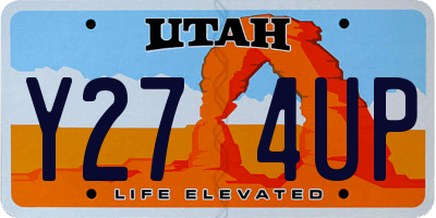 UT license plate Y274UP