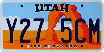UT license plate Y275CM