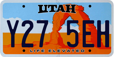 UT license plate Y275EH