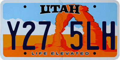 UT license plate Y275LH