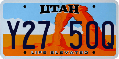 UT license plate Y275OQ