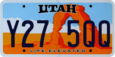 UT license plate Y275QQ