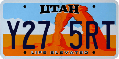 UT license plate Y275RT