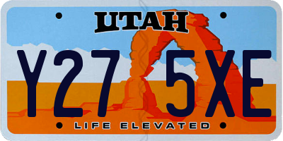 UT license plate Y275XE