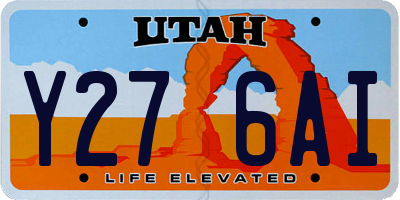 UT license plate Y276AI