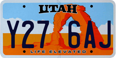 UT license plate Y276AJ