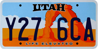 UT license plate Y276CA