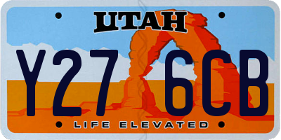 UT license plate Y276CB