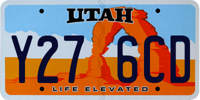 UT license plate Y276CD