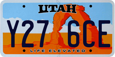 UT license plate Y276CE