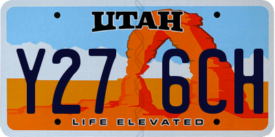 UT license plate Y276CH