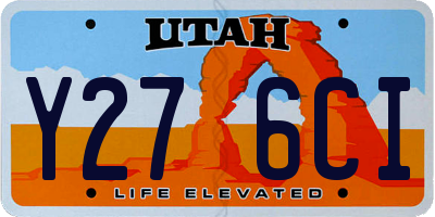 UT license plate Y276CI