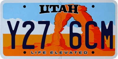 UT license plate Y276CM