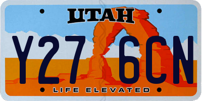 UT license plate Y276CN