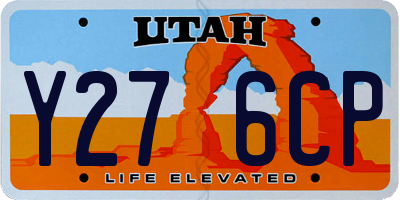 UT license plate Y276CP