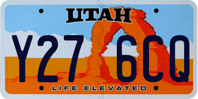 UT license plate Y276CQ