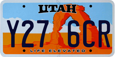 UT license plate Y276CR